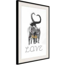 Arkiio Affisch Fluffy Love [Poster] 40x60 Poster